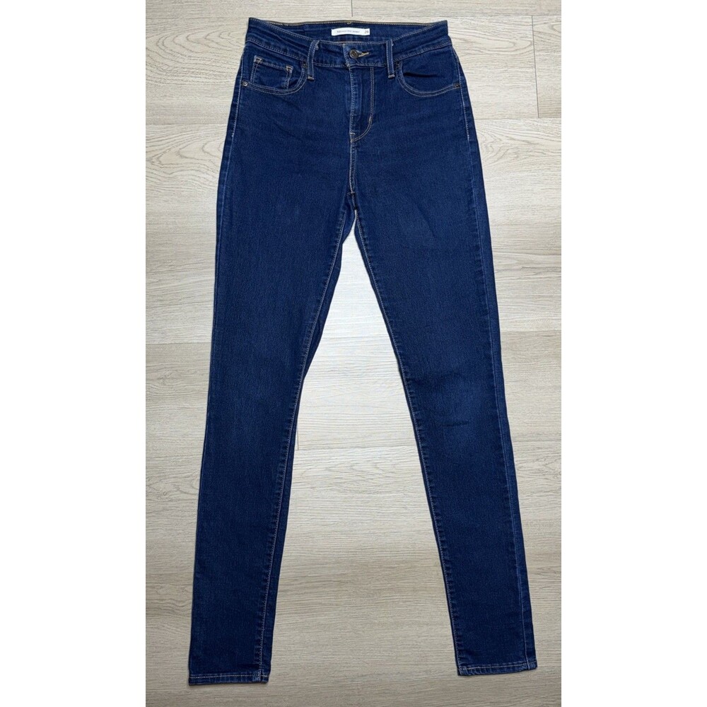 Levis 721 High Rise Skinny Blue Jeans Women’s Size 26 Medium Wash 30” Inseam